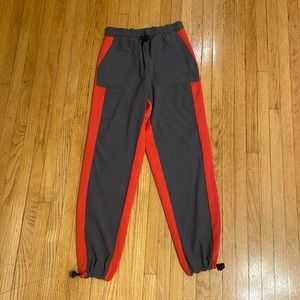Gray and red 5 dancewear joggers